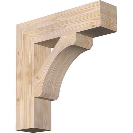 Ekena Millwork Legacy Block Smooth Bracket, Douglas Fir, 5 1/2"W x 24"D x 24"H BKT06X24X24LEC05SDF